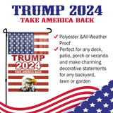 Trump 2024 Take America Back USA Flag WIth Eagle Yard Flag