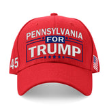 Pennsylvania For Trump Flag and Hat Bundle - Includes 1 Pennsylvania for Trump Hat and 3 unique Trump 2024 flags