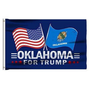 Don't Blame Me I Voted For Trump - Oklahoma For Trump 3 x 5 Flag Bundle
