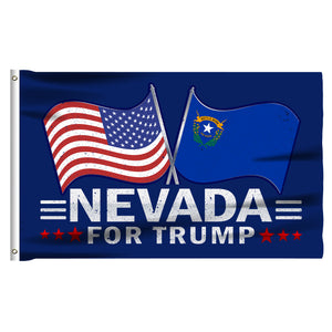 Nevada For Trump 3 x 5 Flag - Limited Edition Dual Flags