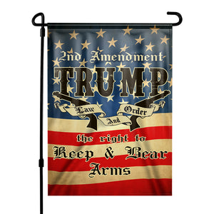 Trump Law & Order Yard Flag