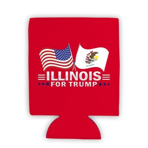 Illinois For Trump Limited Edition Can Cooler 4 Pack