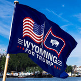 Trump 2024 Make Votes Count Again & Wyoming For Trump 3 x 5 Flag Bundle