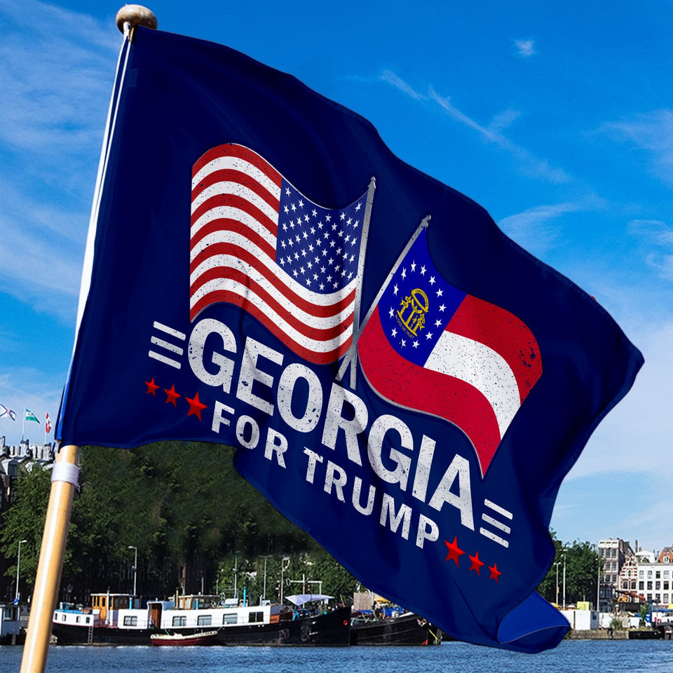 Trump 2024 Make Votes Count Again & Georgia For Trump 3 x 5 Flag Bundle