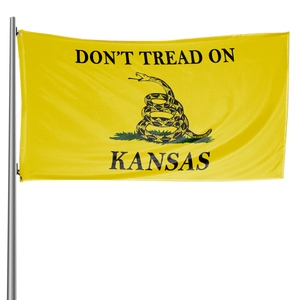 Don't Tread on Kansas 3 x 5 Gadsden Flag - Limited Edition