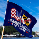 Maryland For Trump 3 x 5 Flag - Limited Edition Dual Flags