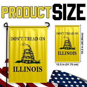 Don't Tread On Illinois Yard Flag- Limited Edition Garden Flag