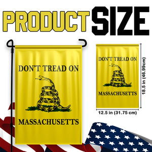 Don't Tread On Massachusetts Yard Flag- Limited Edition Garden Flag