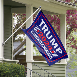 Ultimate Trump 2024 Starter Pack - Includes Make Votes Count Again 3 x 5 Flag - Garden Flag - Embroidered Hat