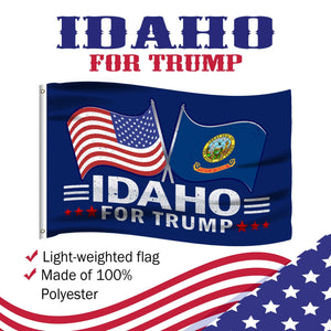 Trump 2024 Make Votes Count Again & Idaho For Trump 3 x 5 Flag Bundle