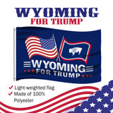 Wyoming For Trump 3 x 5 Flag - Limited Edition Dual Flags