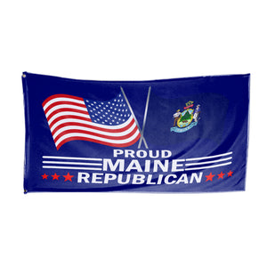 Proud Maine Republican 3 x 5 Flag - Limited Edition Flags