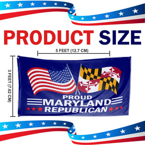 Proud Maryland Republican 3 x 5 Flag - Limited Edition Flags