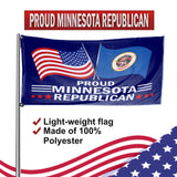 Proud Minnesota Republican 3 x 5 Flag - Limited Edition Flags
