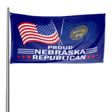 Proud Nebraska Republican 3 x 5 Flag - Limited Edition Flags