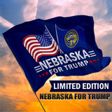 Trump 2024 Make Votes Count Again & Nebraska For Trump 3 x 5 Flag Bundle