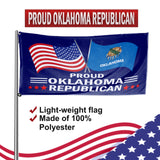 Proud Oklahoma Republican 3 x 5 Flag - Limited Edition Flags