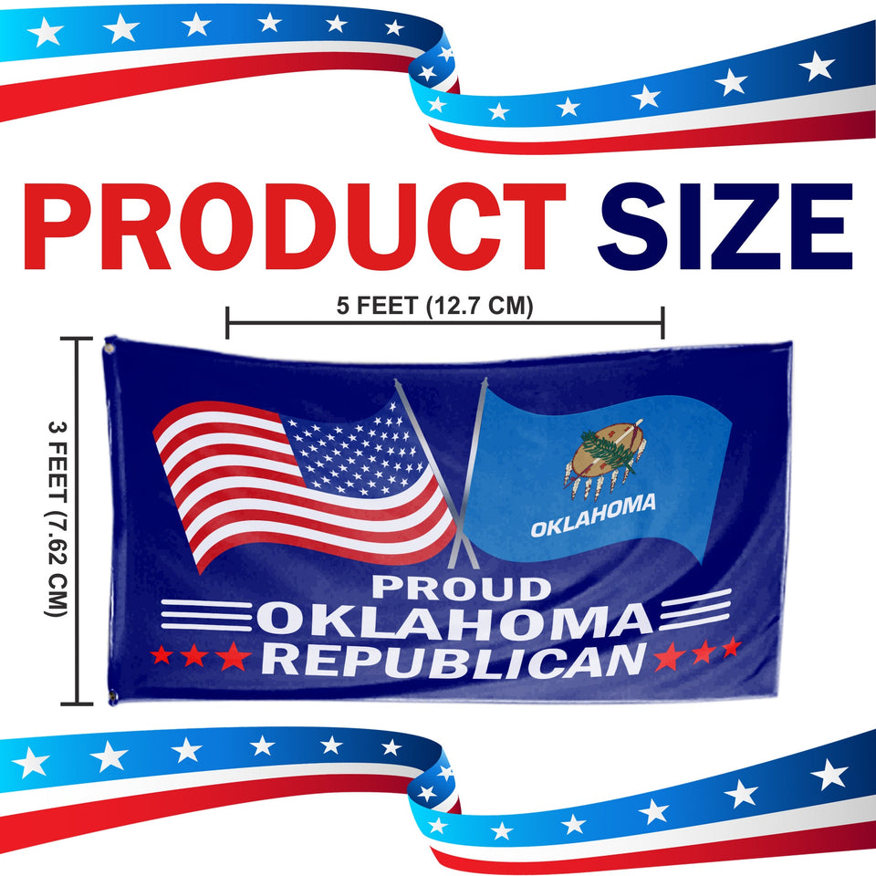 Proud Oklahoma Republican 3 x 5 Flag - Limited Edition Flags