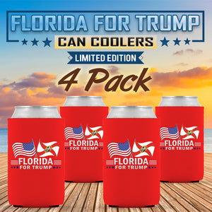 Florida For Trump Limited Edition Can Cooler 4 Pack