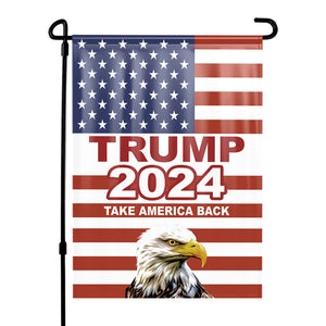 Trump 2024 Take America Back USA Flag WIth Eagle Yard Flag