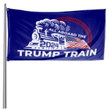 All Aboard The Trump Train 2024 Flag