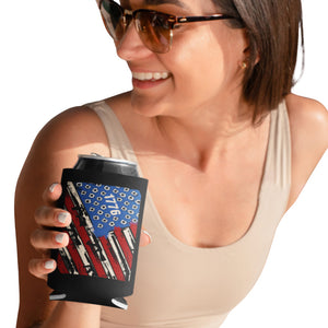 1776 American Flag Can Cooler