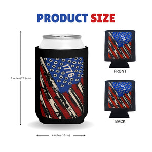 1776 American Flag Can Cooler