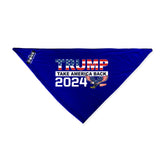 Trump 2024 Take America Back Blue USA Wing Eagle Dog Bandana