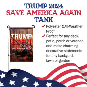 Trump 2024 Save America Again Tank Yard Flag