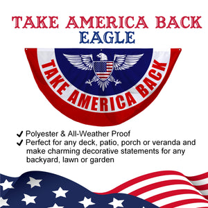 Take America Back Eagle Classic 3 x 6 Bunting Flag