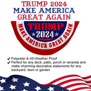 Trump 2024 Make America Great Again Classic 3 x 6 Bunting Flag