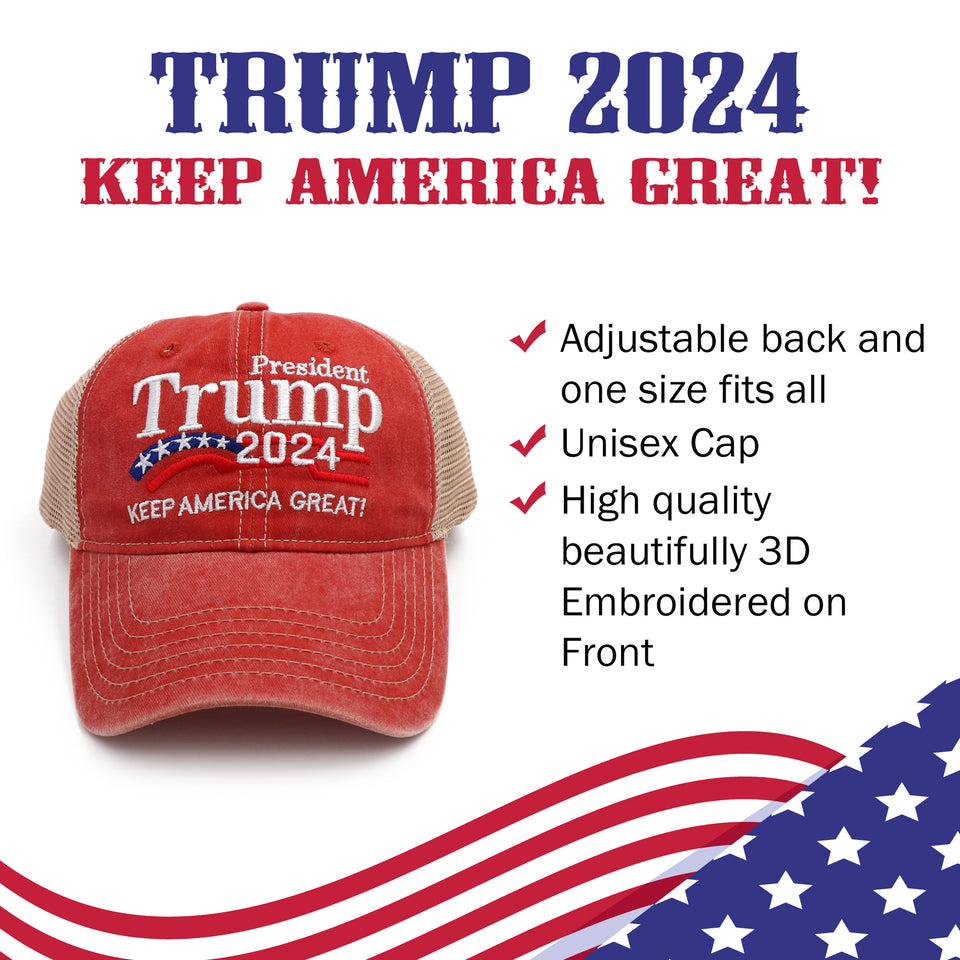 Trump 2024 Keep America Great Orange Hat