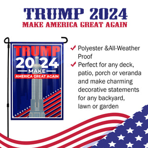 Trump 2024 Make America Great Again Empire State Building Yard Flag