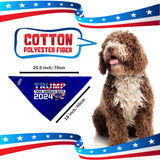 Trump 2024 Take America Back Blue USA Wing Eagle Dog Bandana