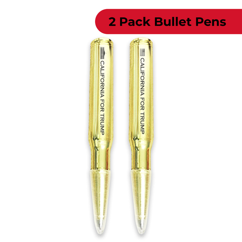 California for Trump Bullet Pen - Two Pack - New Trump 2024 Pen Set