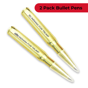 Indiana for Trump Bullet Pen - Two Pack - New Trump 2024 Pen Set