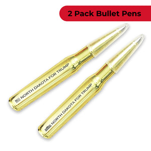 North Dakota for Trump Bullet Pen - Two Pack - New Trump 2024 Pen Set