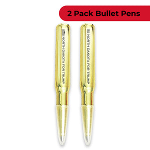 North Dakota for Trump Bullet Pen - Two Pack - New Trump 2024 Pen Set