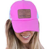 Trump 2024 Take America Back! Pink Silhouette Hat