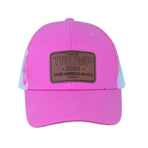 Trump 2024 Take America Back! Pink Silhouette Hat