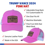 Trump Vance 2024 Silhouette Pink Hat