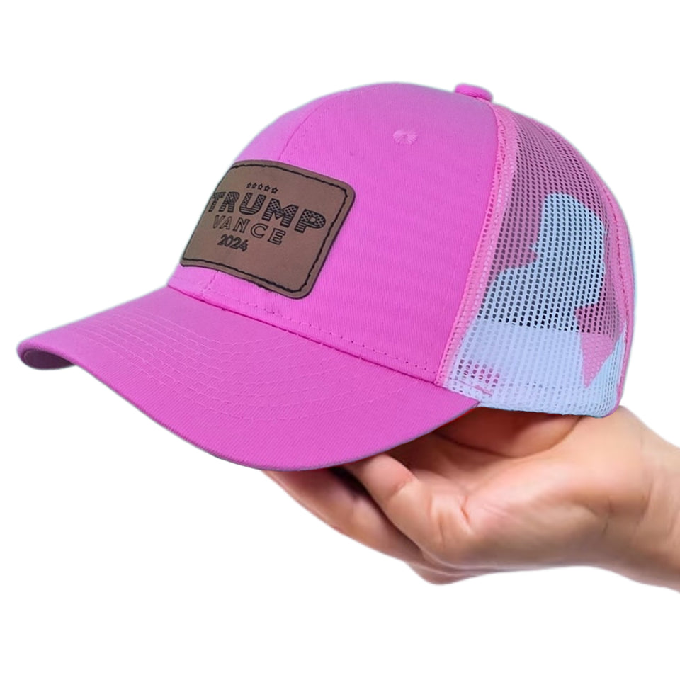 Trump Vance 2024 Silhouette Pink Hat