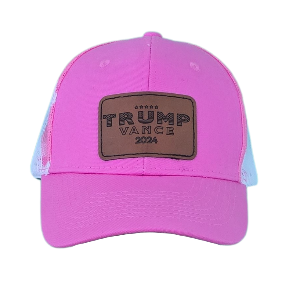 Trump Vance 2024 Silhouette Pink Hat