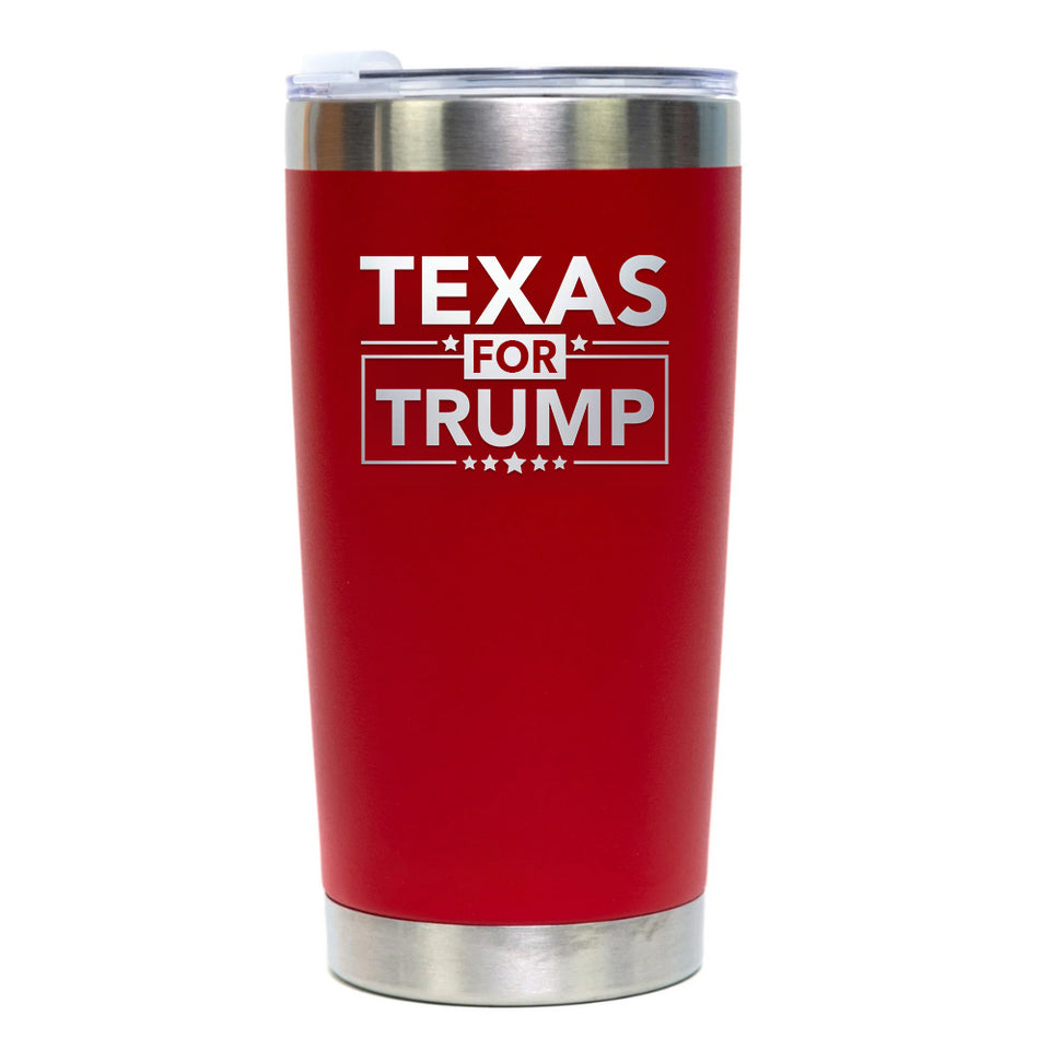 Texas for Trump 2024 Red Tumbler 20oz