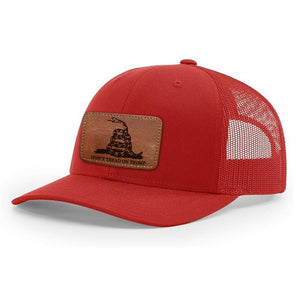 Don't Tread on Trump Red Hat with leather patch