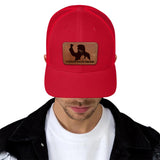 I Stand With Trump Red hat with tan patch, trump 2024 hat