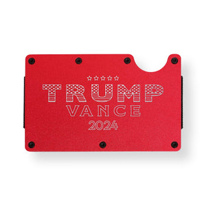 Trump Vance 2024 Red Metal Wallet, Credit Card Holder, Money Clip