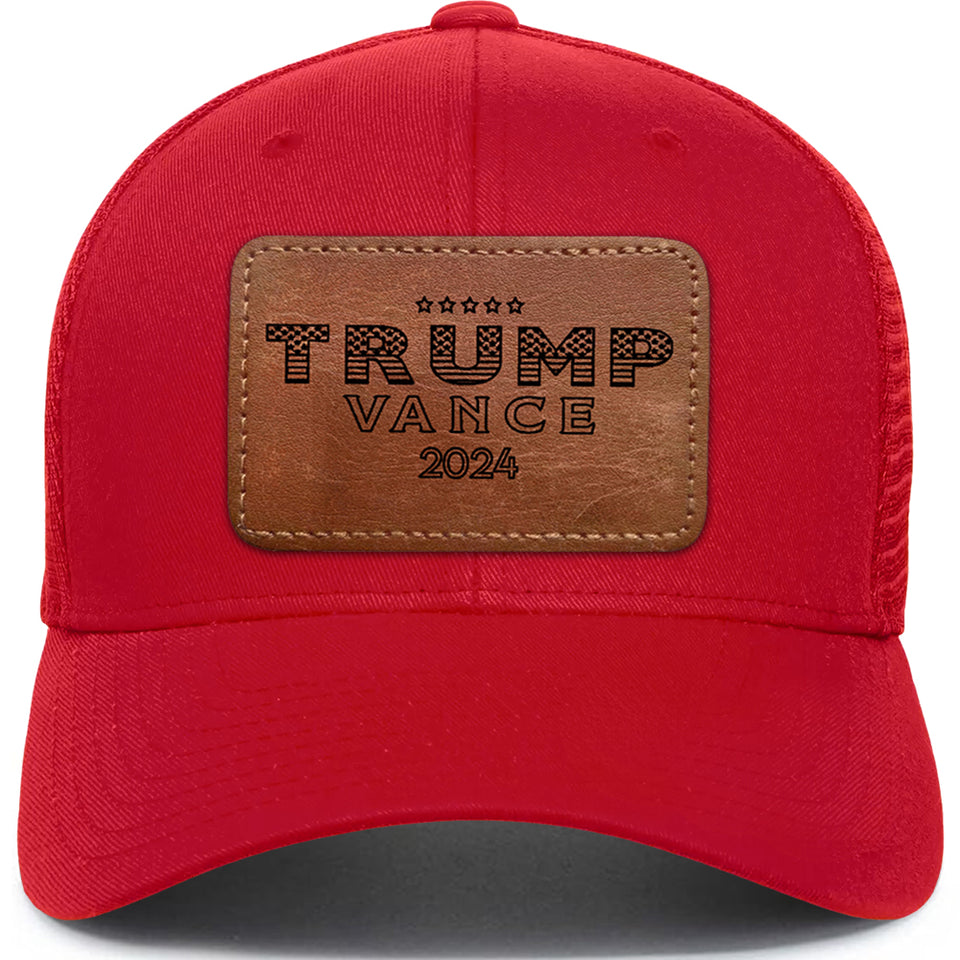 Trump Vance 2024 Red Hat with Patch, Republican Hat