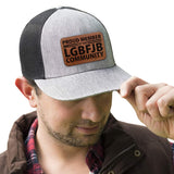 Proud Member LGBFJB Community, Trump 2024 Hat with Leather Patch