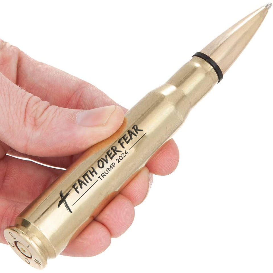 Faith Over Fear Trump 2024 Bullet Style Pen-Trump 2024 Pen